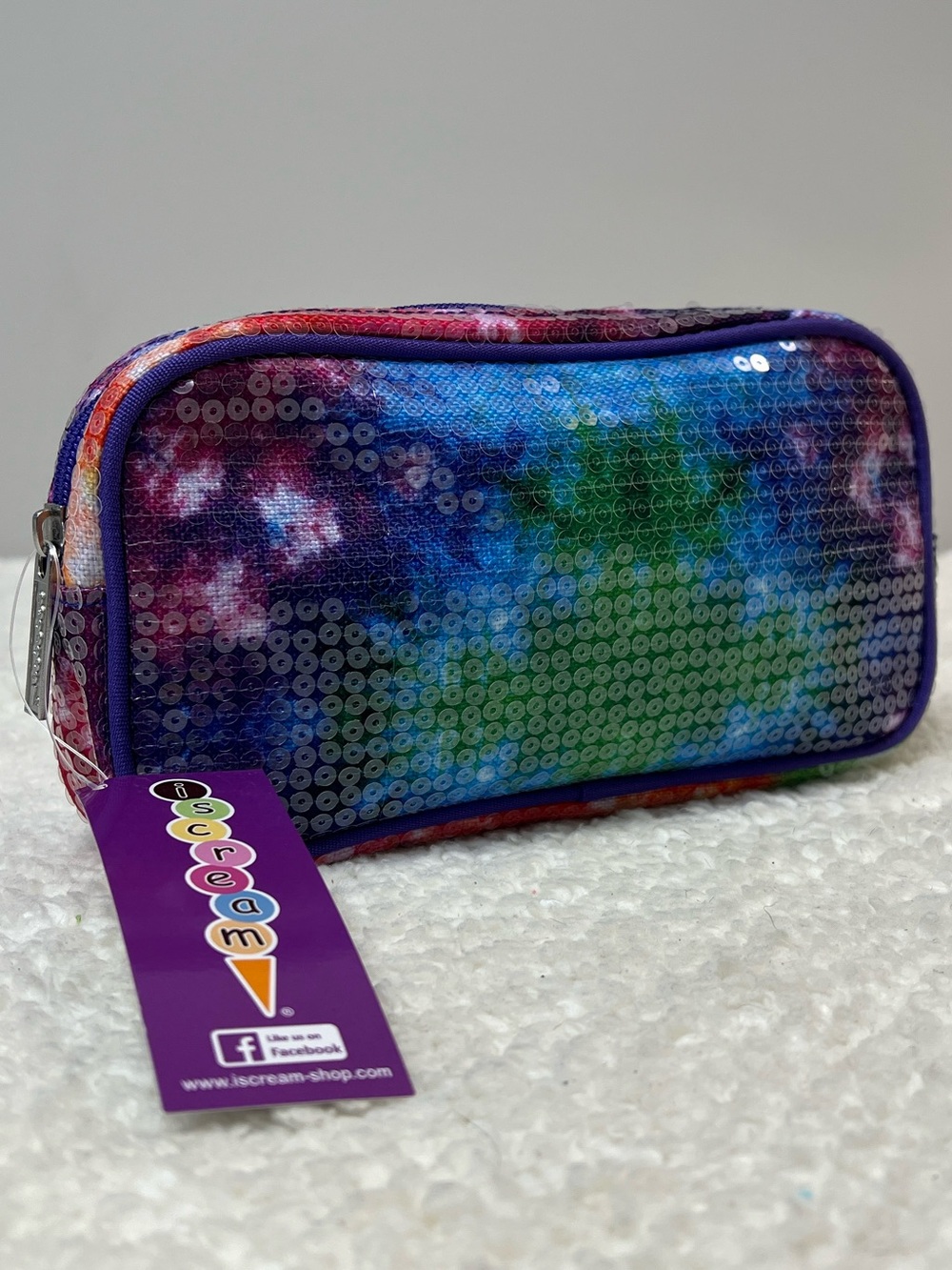 iScream Sequin Tie Dye Cosmetic Bag